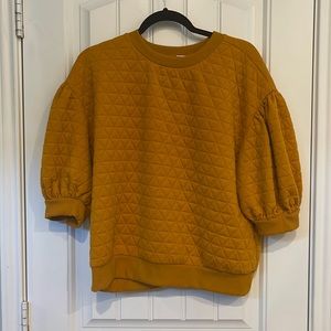 A New Day Marigold Puff Sleeve T-Shirt Sweatshirt